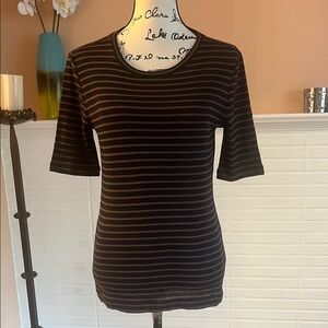 Vince Stripe S/S Sleeve Tee Shirt